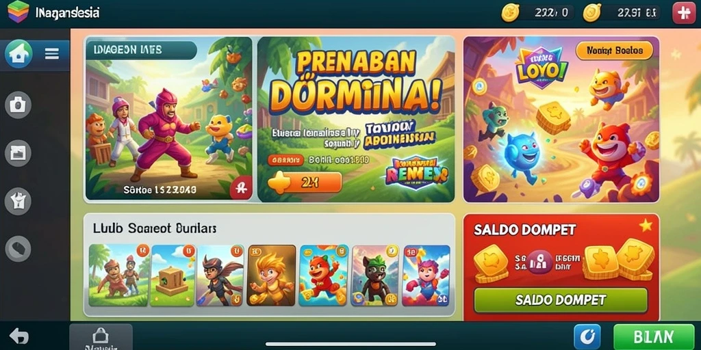 Tampilan menu utama yang menarik.