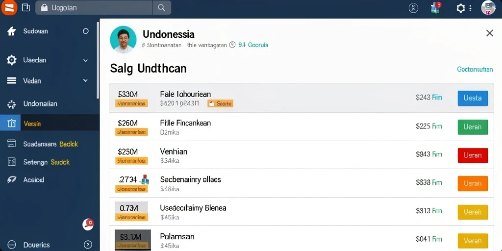 Tampilan antarmuka yang user-friendly.