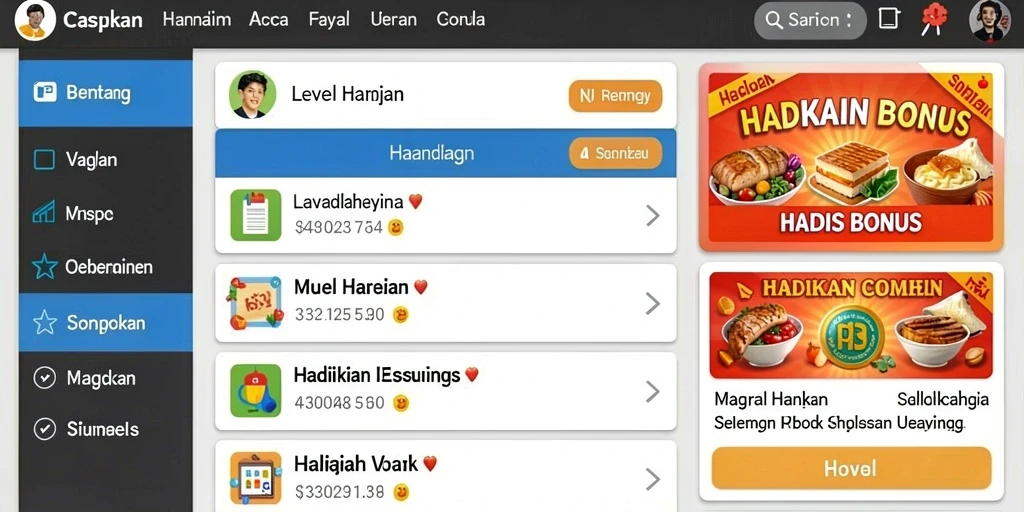 Screenshot tampilan awal GAMERP yang menarik.