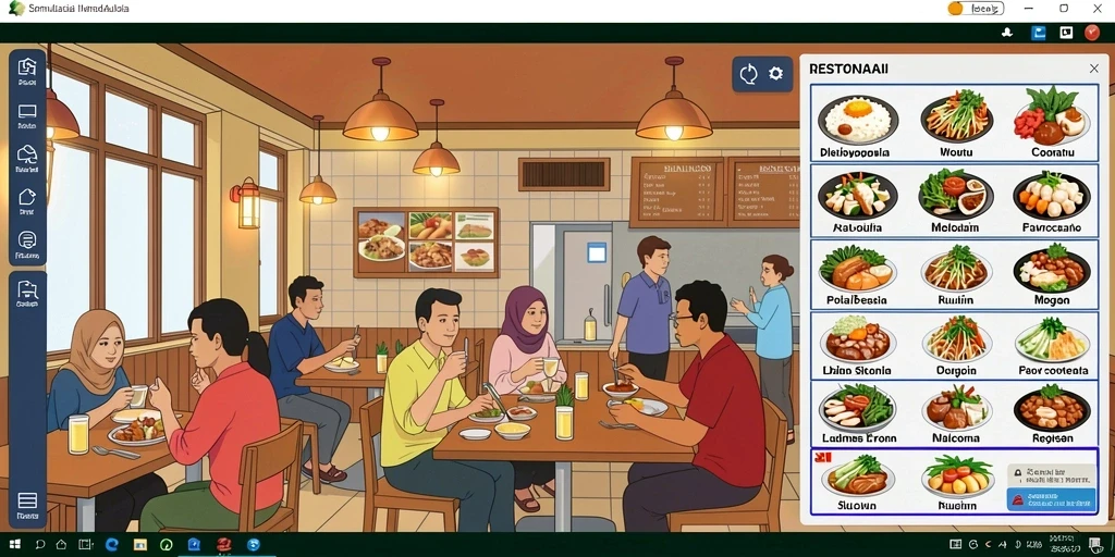 Tangkapan layar menunjukkan antarmuka pengguna yang menarik.