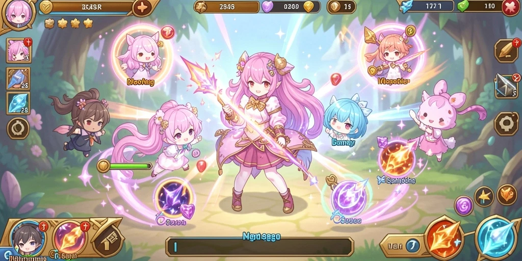 Tampilan awal game yang menarik dan mudah dinavigasi.