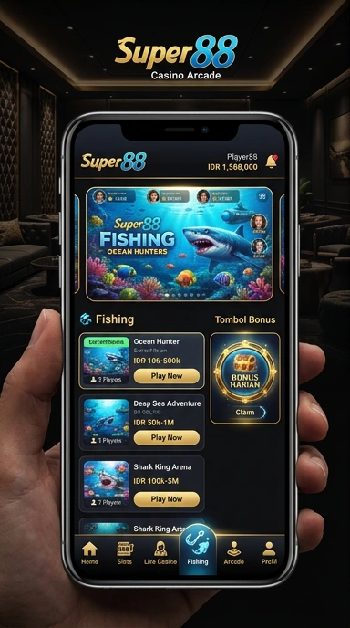 Cuplikan layar menu unduhan super88 untuk perangkat Android